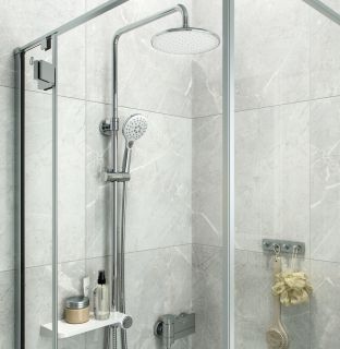 Душевая стойка IDDIS Ray с полочкой хром глянцевый RAYSW3Fi76